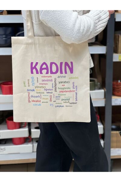 MİRELER Kadınlar Günü Hediye Bez Çanta