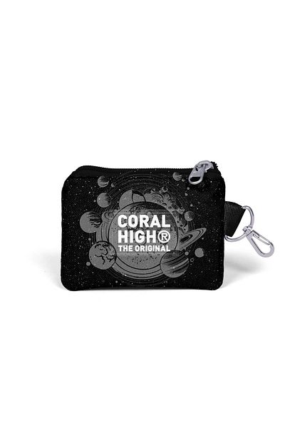 Coral High Poșetă neagră cu model Galaxy - 21913