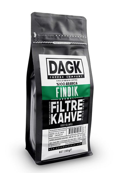 Dagk Filter Coffee with Hazelnut Ground 200g (flavored)