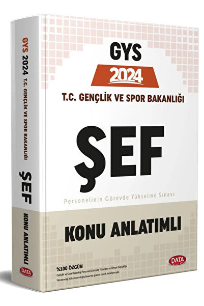 Data Yayınları T.C. Gençlik ve Spor Bakanlığı Şef GYS Konu Anlatımlı