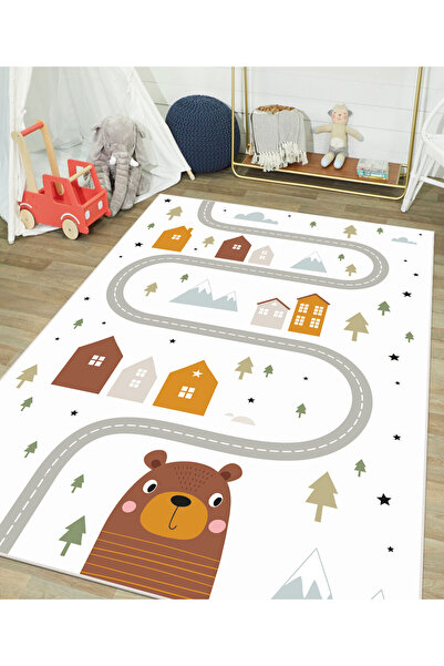 Digital Printing Anti-Slip Base Machine Washable Nursery Rug Nursery Rug VCH