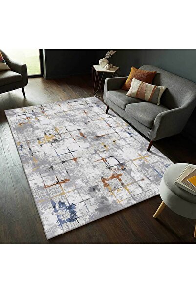 VİVİCAHOME Modern Dijital Baskı Dört Mevsim Yıkanabilir Kaymaz Taban Salon Ha...