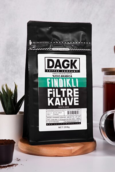 Dagk Fındıklı Filtre Kahve Öğütülmüş 200g (aromalı)