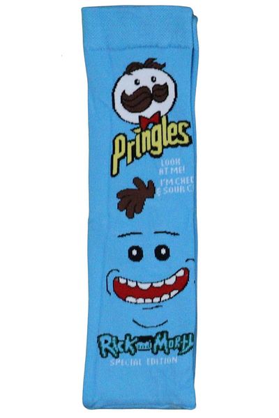 Fuddy Moda Πολύχρωμες κάλτσες με σχέδια Pringles Rick And Mort
