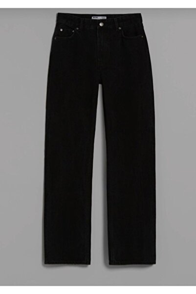 Geppetto Women's Jeans Black Loose Wide Leg High Waist Lycra Palazzo Jeans