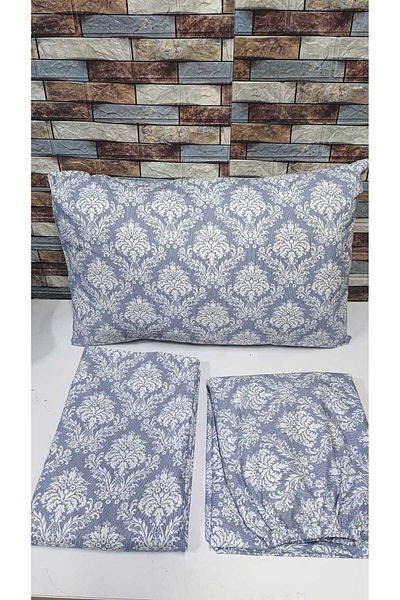 Gasel Home Set de husă de pilotă, CU FRUNZĂ DE BUMBAC, pentru o singură persoană (model șal-DAMAKS)