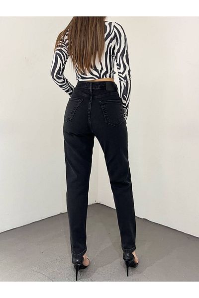 Geppetto Leo Penelope Benjamin Andrea Black Lycra Mom Jean Trousers