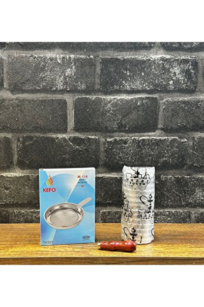 DR KARAM HOOKAH Nargile Lülesi Kulplu Tel Ateşlik + Rulo Nargile Folyosu +Nar...