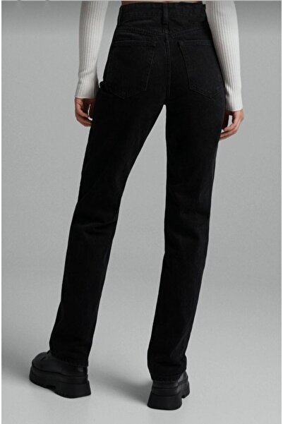 Geppetto Women's Jeans Black Loose Wide Leg High Waist Lycra Palazzo Jeans