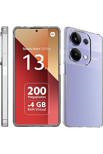 m.tk moveteck Xiaomi Redmi Note 13 Pro 4g Kılıf Kamera Çıkıntılı Koruma Yumuş...