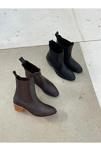 LA PASSION WESTERN TARZ HAKİKİ DERİ EL YAPIMI KAHVE BOT