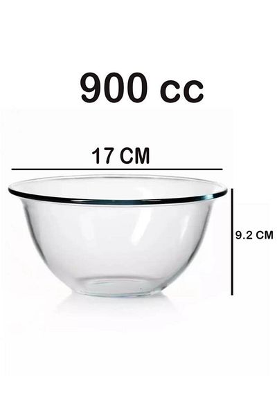Paşabahçe 59414 Arda Turkmen Pyrex Preparation Mixing Bowl Bowl 17cm 900cc