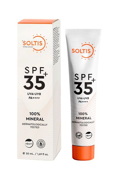 Soltis 100% Mineral Sunscreen Cream Spf 35+ Pa++++, 50 ml