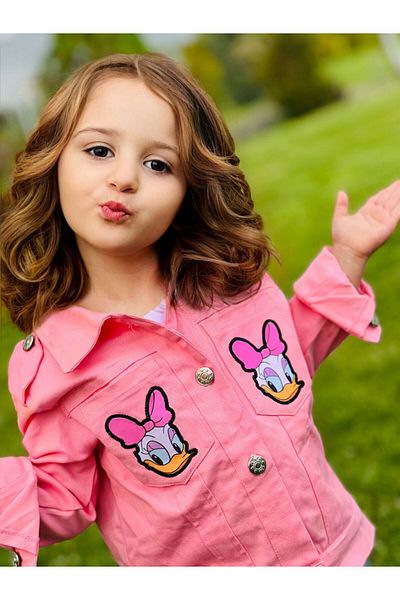 KiddyBO Детско яке Kiddy BO за момичета от габардин
