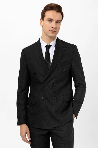 SÜVARİ Slim Fit Dobby Suit