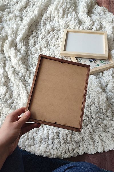 Wooden Factory Original, Channeled, Replaceable Wooden Frame, One Piece Blank Frame (with Front protection), 16X20 CM