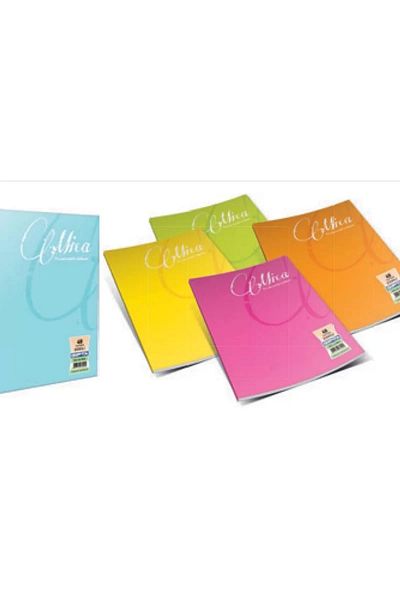 Gıpta Gipta Mica Plastic Cover Notebook A4 Stripes 100 Sheets (2488)