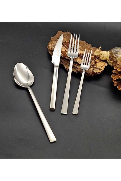 BRONDOFF Stayle Steel 24 Piece Fork Spoon Knife Set
