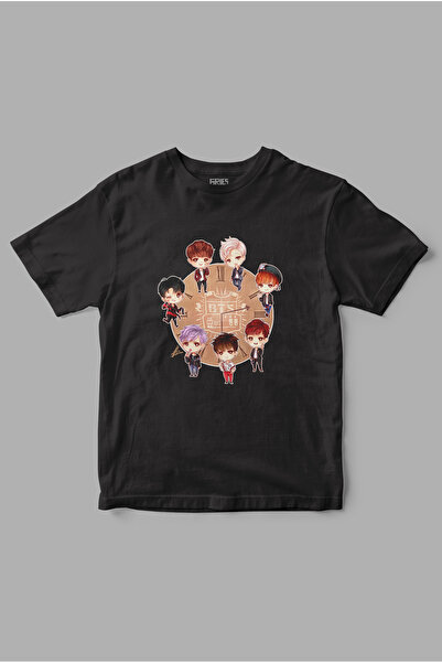 Gries Tricou Bts cu imprimeu „Prietenie”