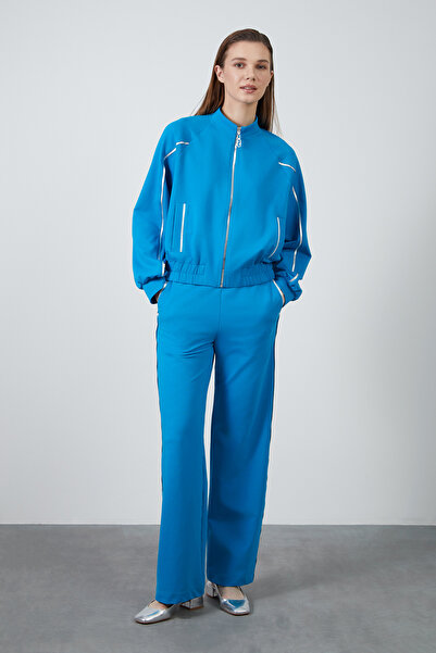 kı.we Gümüş Fermuar Detaylı Turkuaz Eşofman Takımı