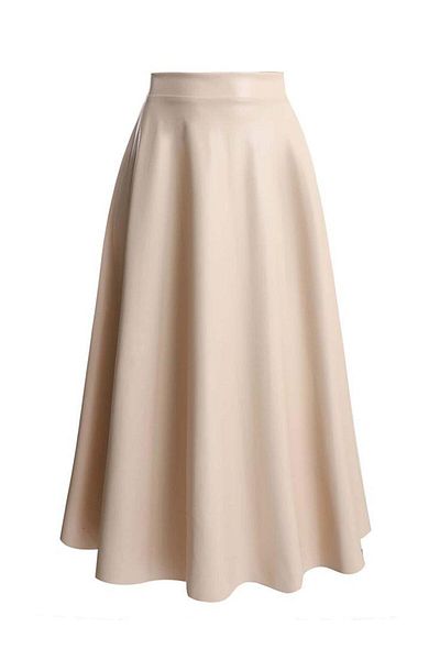 CNG MODA Hijab Scuba Flared Skirt Black