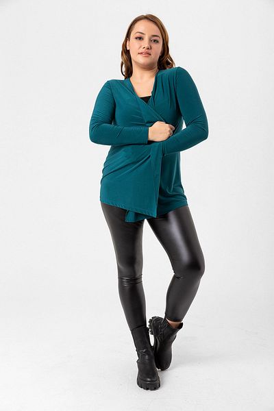 Laranor Emerald Green Shawl Collar Cardigan
