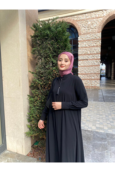 JALİA Chief Collar - Front Closed Zipper - Arm End Zippered Cuff - Pocket Full Flared (full Mevlana) Ferace