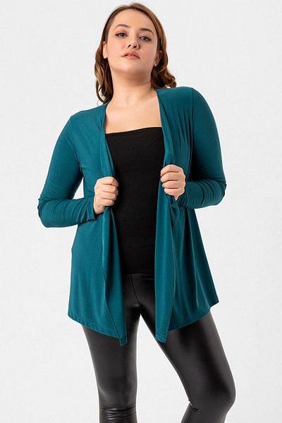 Laranor Emerald Green Shawl Collar Cardigan