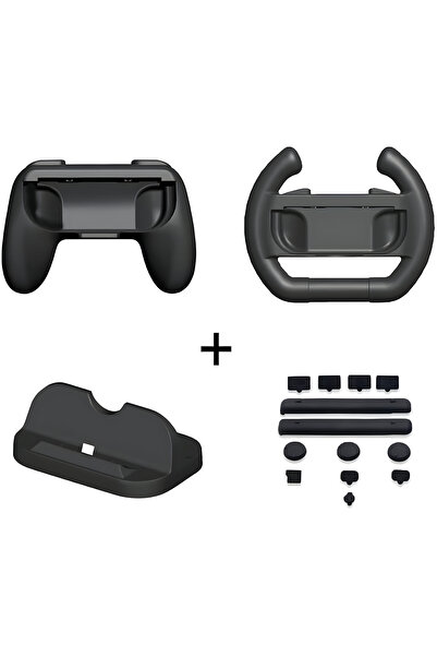 YUES Switch Super Game Kit | + Şarj Standı (Switch / Switch OLED Uyumlu)