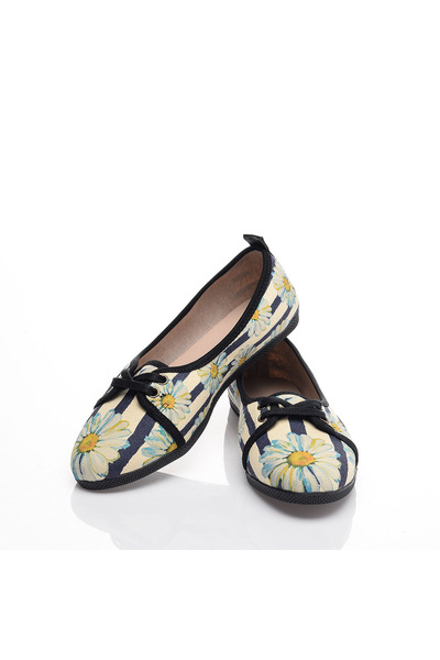 Cotto Shoes Štampano Šarene Lan Žene Baletanke