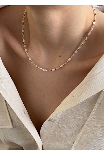 takıtarzım قلادة نسائية بتصميم مكعب من الكريستال