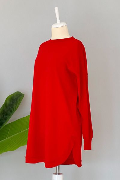 REMSA Nuss Mercerized Oval Cut Tunic 1200 Red