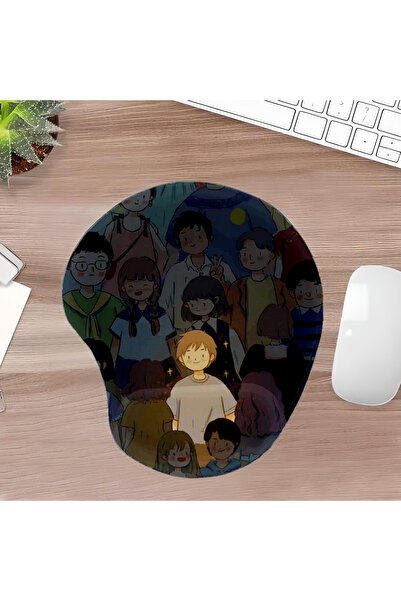 UcuruStore Ειδικό Οβάλ Μαξιλαράκι Ποντικιού με Ειδική Υποστήριξη Καρπού