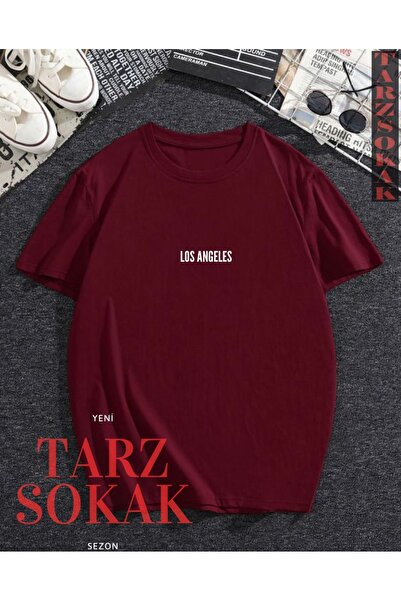 Tarzsokak تي شيرت قطني كبير الحجم برقبة دائرية للجنسين للنساء/الرجال من لوس أ...