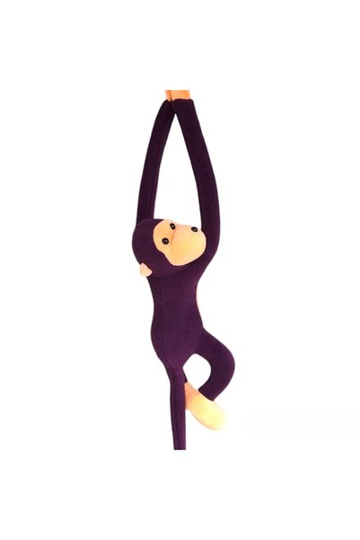 UgurToyss Purple Plush Toy Monkey, Cute with Hands Stickable, Gift Monkey Toy 70 cm