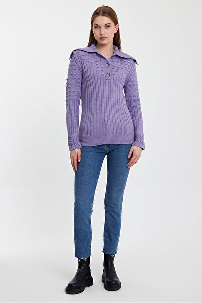 The Knit Studio GÖMLEK YAKA KADIN KAZAK