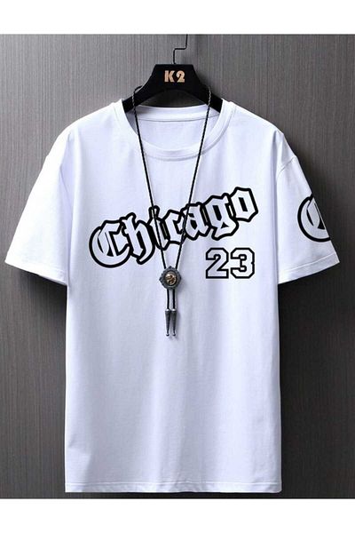 PUNIX PLUS SIZE HIGH QUALITY CHICAGO 23 PRINTED SPORT MEN'S T-SHIRT