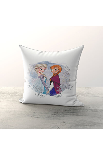 Talia Home Husă de pernă decorată Frozen Elsa & Anna pentru cameră pentru cop...