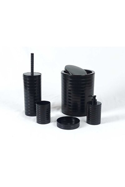 Ek Sanat 5 PARÇA BANYO SETİ,ÇÖP KOVASI, KLOZET FIRÇASI,KATI/SIVI SABUNLUK,DIŞ...