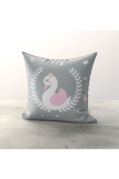 Talia Home Set de 3 huse de pernă pentru cameră pentru copii cu model de tulp...