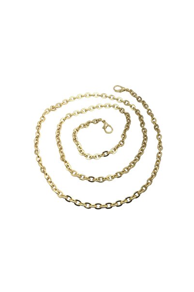 aladepo Metal Bag Chain Imported 0,7mm Light Gold with Hook (Gold)