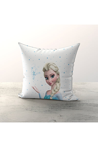 Talia Home Husă de pernă decorată cu Elsa de la Frozen, 3 piese, pentru camer...