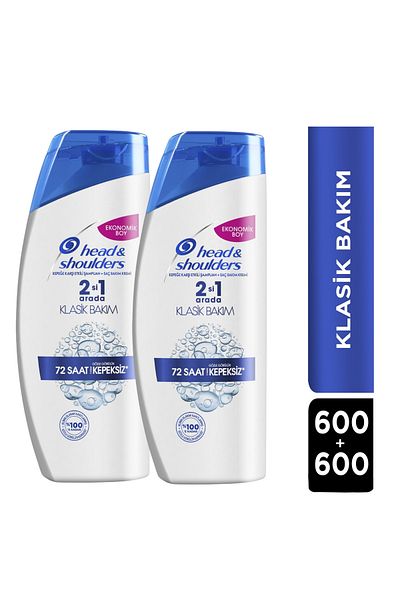 head and shoulders Head & Shoulders 2-Piece Classic Care Set - 1 in 1 Anti-Dandruff Shampoo 600 ml