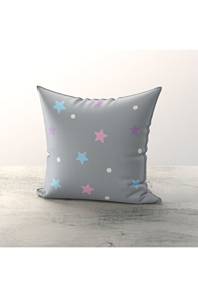 Talia Home Husă de pernă decorată cu stele pentru cameră pentru copii, pachet de 3 TLAKR-244