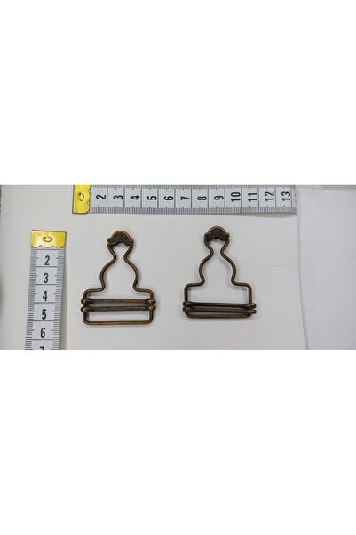 Tuhafiş 2 قطعة شماعة الأرداف اللون النحاسي