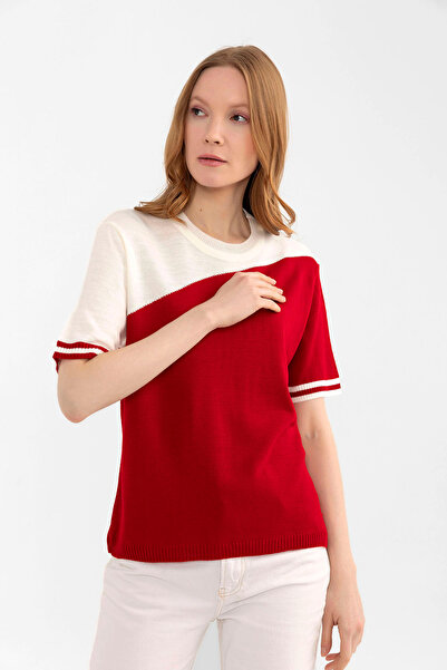 GND Asymmetric Two-Piece Women's T-shirt with Sleeve Detail
