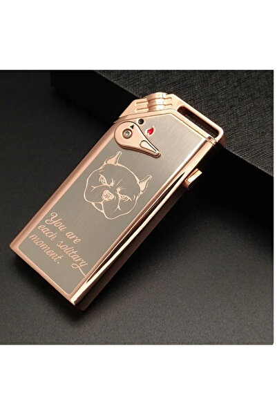 HEPBİMODA Metal Rüzgar Geçirmez Çift Yangın Anahtarı Çakmak Hediyelik