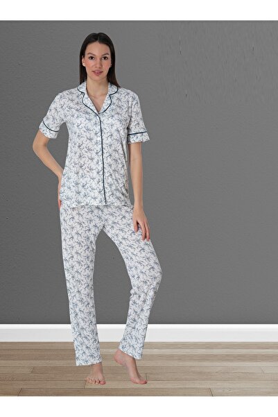 by İGP Effortt ženska tamnoplava Pamuk delna pidžama sa kratkim rukavima Na d...