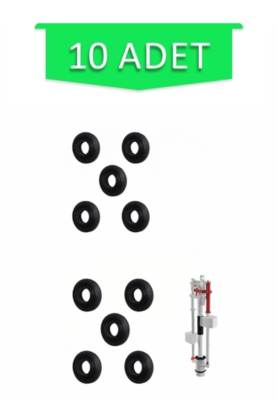 banyosepeti Kale Integra Gömme Rezervuar Boşaltma Grubu Contası Bombeli Model Kale Boşaltma Conta 10 Adet