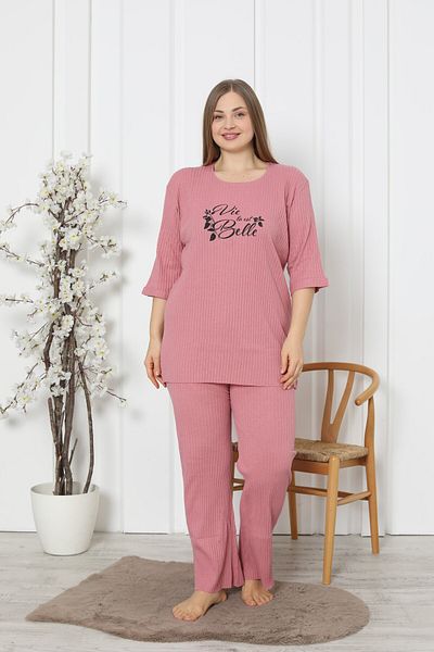 FAMES PİJAMA Sezónní pohodlná pyžamová souprava Plus Size